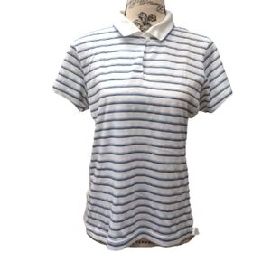 Adidas Climacool women's striped golf polo size M